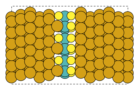 Au/MoS2/Au junction with an Au atom in a sulfur vacancy